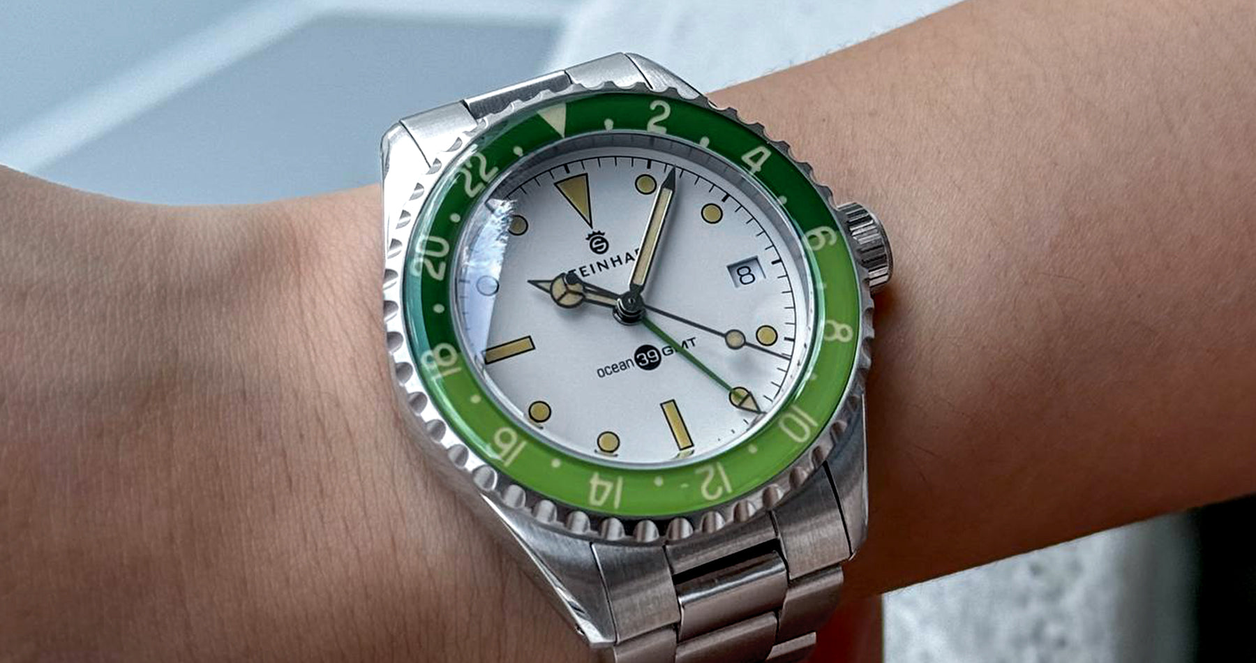 The Gnomon Exclusive Steinhart Ocean 39 GMT in “Melon” Colorway