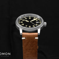 Vintage Aviator Grey Leather 3H100 - Sapphire