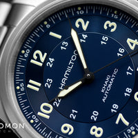 Khaki Field Titanium Auto 42 Blue - Bracelet Ref. H70545140
