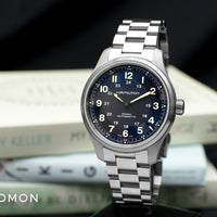 Khaki Field Titanium Auto 42 Blue - Bracelet Ref. H70545140